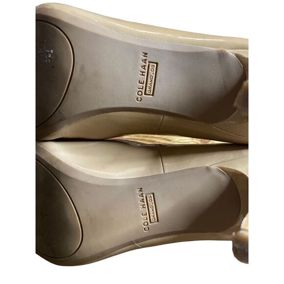 Cole Haan Grand OS Patent Leather Cream Nude Pumps - Picture 7 of 15